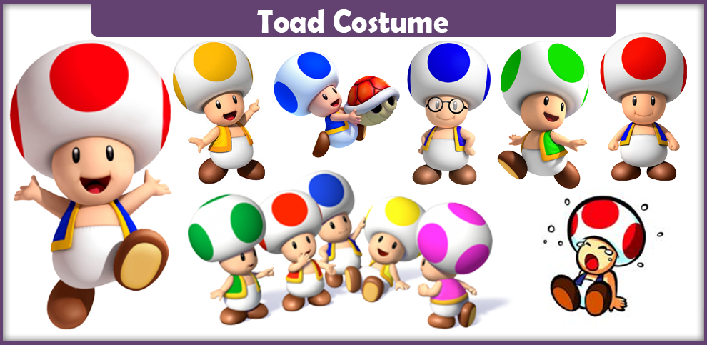 Toad Cosplay Costumes For Adults And Kids